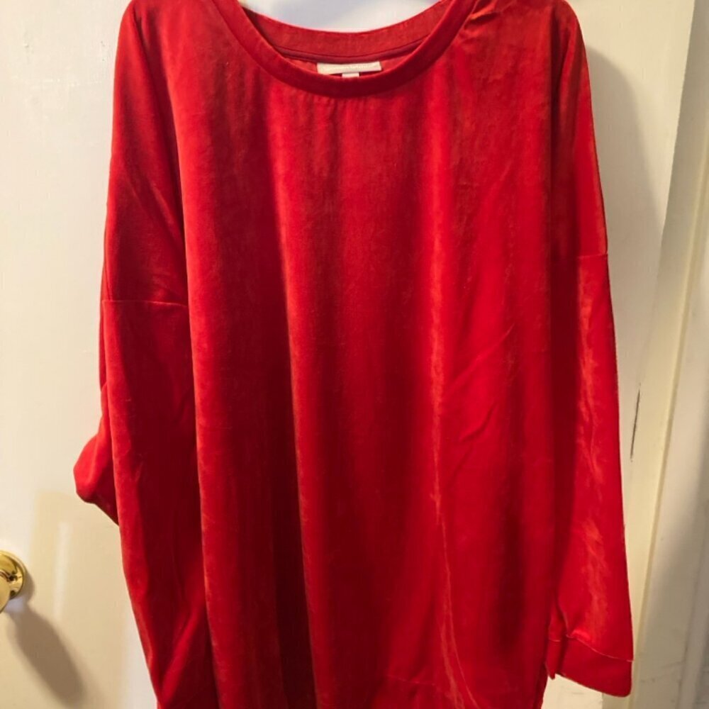 NWT woman within red velour  size 5X (38/40)